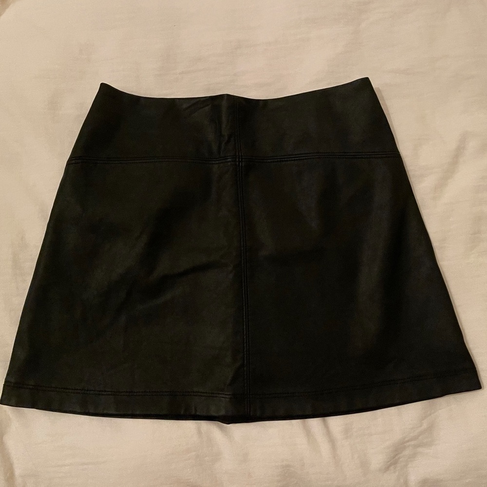 Abercrombie and Fitch faux leather skirt